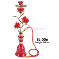 nouvelle conception élégante fleur décoration chicha narguilé deluxe amy